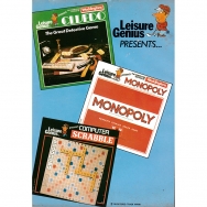 Cluedo, Monopoly, Computer Scrabble