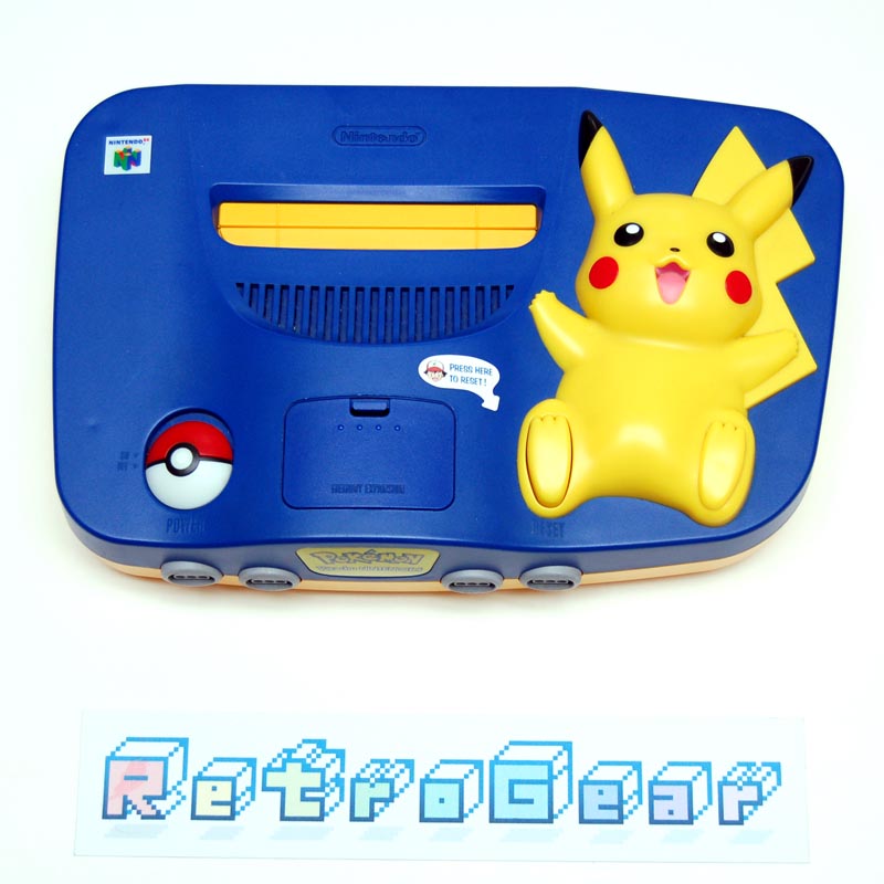 nintendo n64 pikachu edition