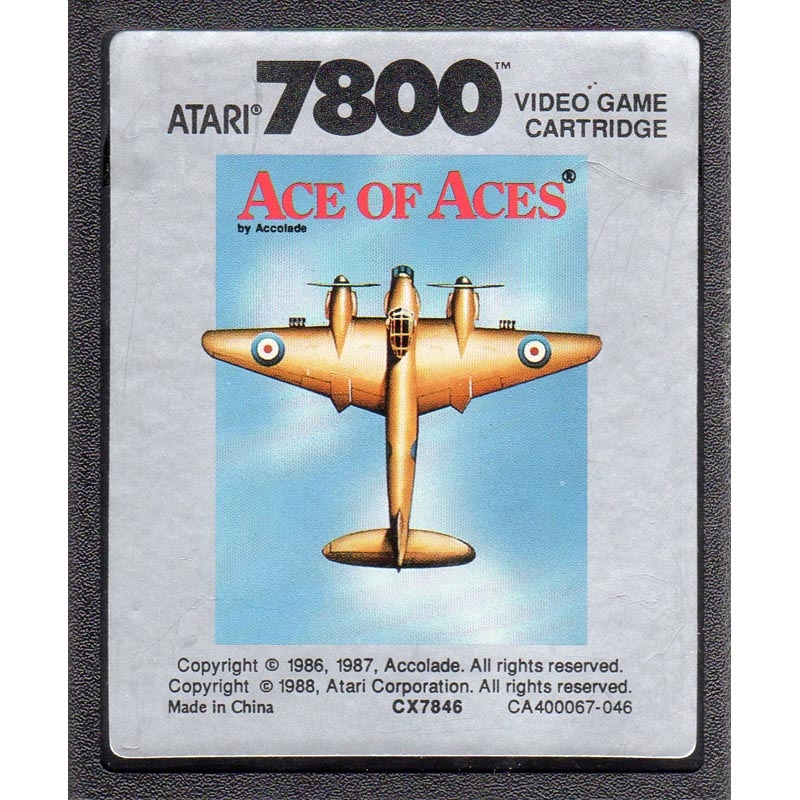 Ace rom. Ace of Aces. Atari 7800 игры. Пульт Ace of Ace. Made of Ace.